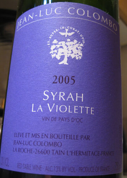 金哥伦布庄园紫罗兰西拉干红Jean Luc Colombo Syrah La Violette