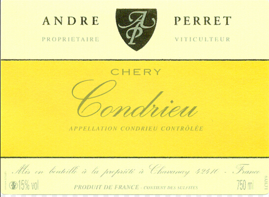 安爵佩雷庄园箜笛幽干白Andre Perret Condrieu Coteau De Chery