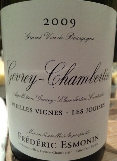 沛瑞庄园基维香贝丹老藤干红Domaine Frederic Esmonin Gevrey Chambertin Vieilles Vignes