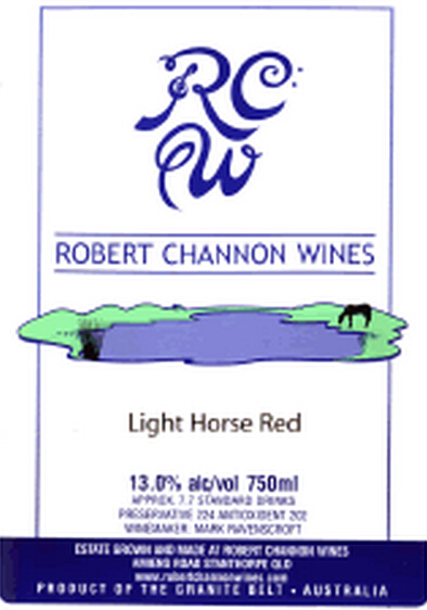 罗伯特夏农红宝马干红Robert Channon Light Horse Red