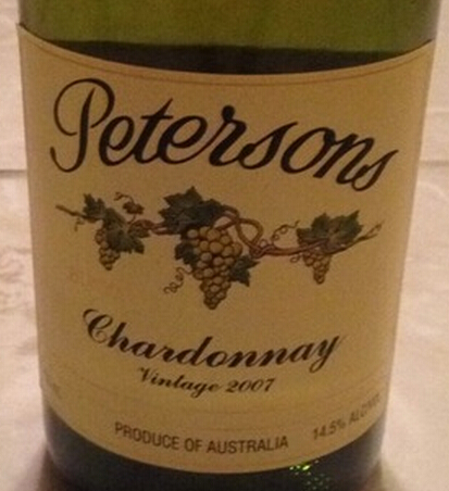 彼得森霞多丽干白Petersons Chardonnay