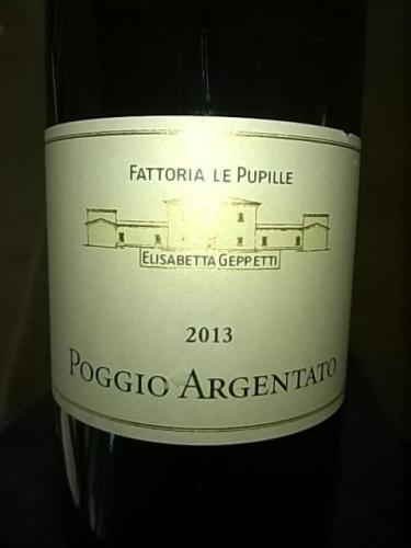 布比耶阿吉达多托斯卡纳干白Fattoria Le Pupille Elisabetta Geppetti Poggio Argentato Bianco