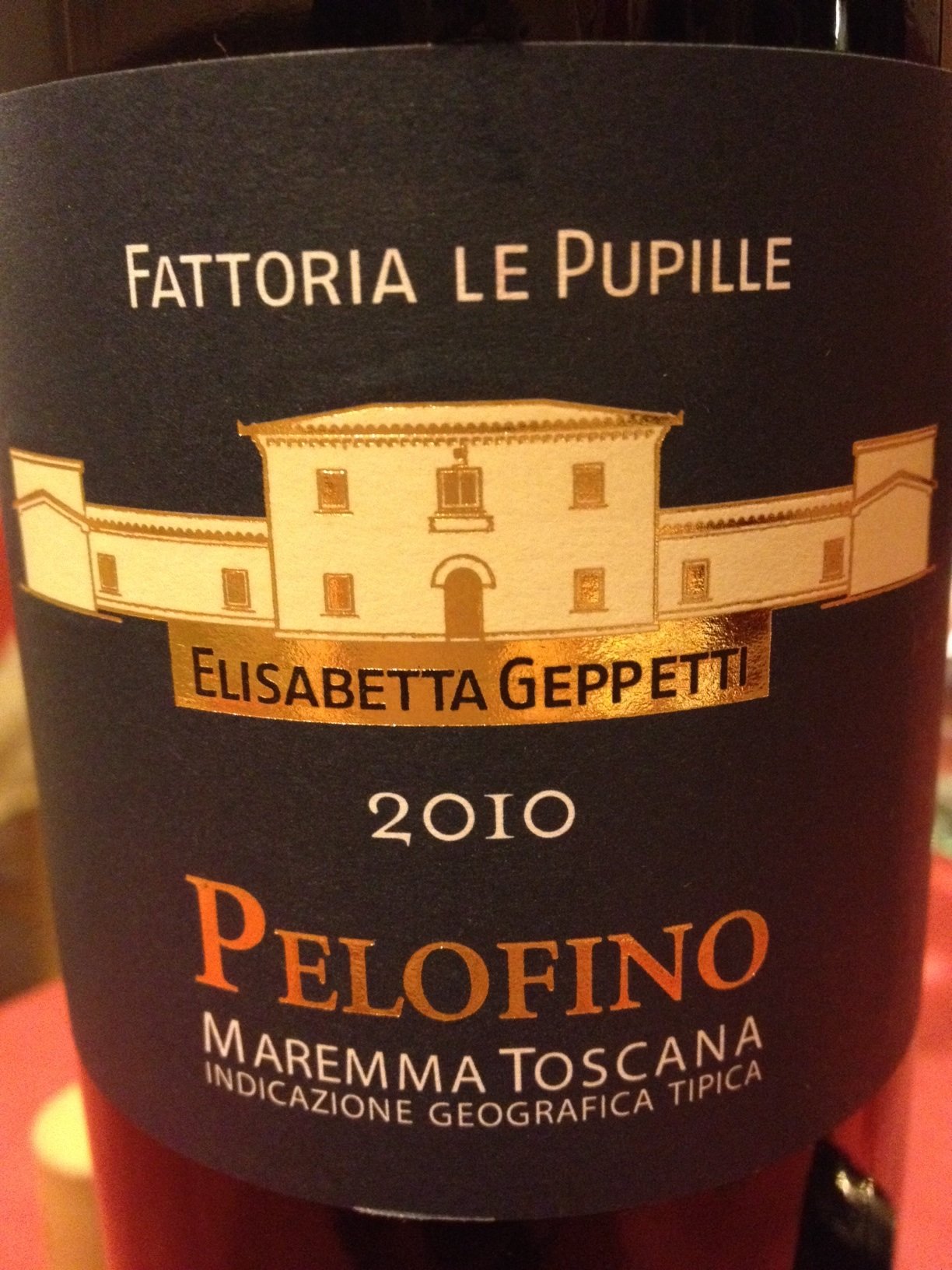 布比耶佩罗菲诺托斯卡纳干红Fattoria Le Pupille Elisabetta Geppetti Pelofino Maremma Toscana