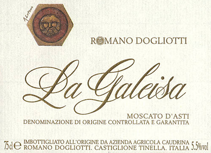 卡乌汀娜莫斯卡托加蕾萨莫斯卡托阿斯蒂起泡葡萄酒Caudrina Moscato d'Asti La Galeisa