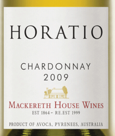 澳沃卡山贺拉斯系列霞多丽干白Mount Avoca Vineyard Horatio Chardonnay