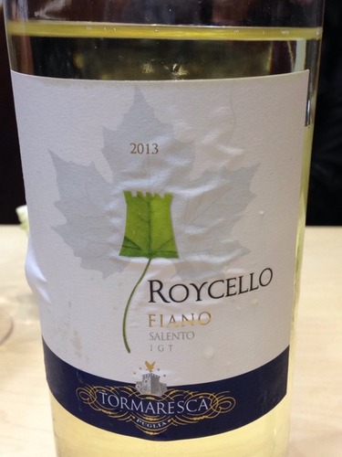 瑞斯卡萨伦托菲亚诺干白Tormaresca Roycello Fiano Salento