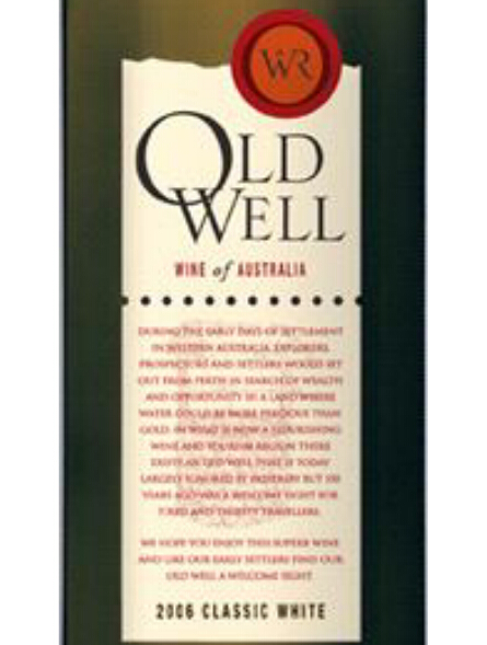 西部山脊奥德威尔系列经典干白Western Range Wines Old Well Classic White