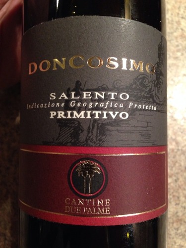 棕榈树唐科西莫普里米蒂沃干红Cantine Due Palme Doncosimo Primitivo