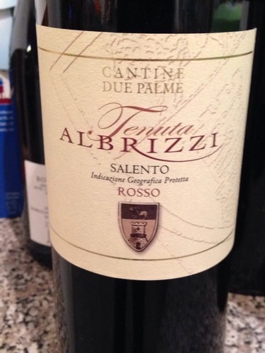 棕榈树奥尔布利兹普里米蒂沃赤霞珠混酿干红Cantine Due Palme Albrizzi Rosso