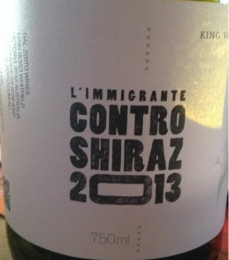 达尔佐都移民系列西拉干红Dal Zotto L'Immigrante Contro Shiraz