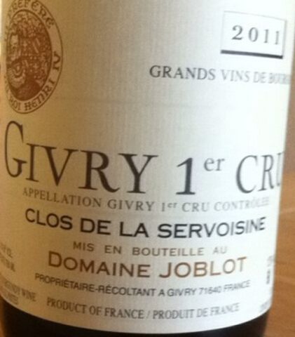 杰布罗庄园吉弗里索森一级干白Domaine Joblot Givry 1er Cru Servoisine Blanc