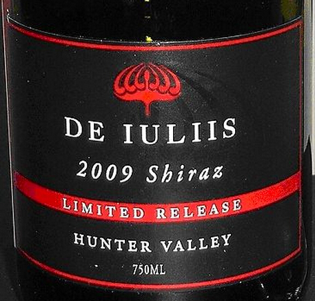 德伊利斯限量版西拉干红De Iuliis Limited Release Shiraz