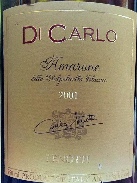 Lenotti Amarone della Valpolicella Classico Di Carlo