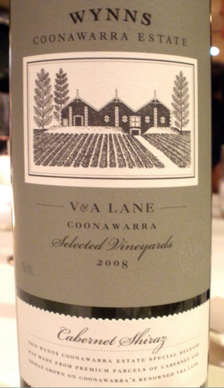 酝思古纳华拉V&A小巷赤霞珠设拉子干红Wynns Coonawarra Estate V & A Lane Cabernet Sauvignon - Shiraz