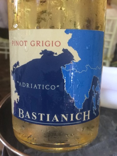 巴斯蒂安尼奇亚德里亚灰皮诺干白Bastianich Adriatico Pinot Grigio