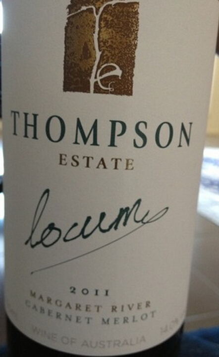 汤普森临时代理卡本内-梅洛干红Thompson Estate Locum Cabernet - Merlot