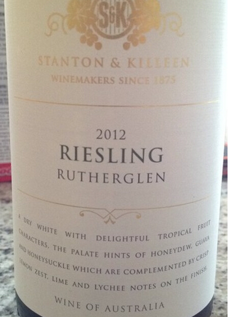 斯坦顿基林雷司令干白Stanton & Killeen Riesling