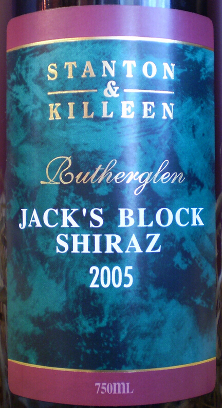 斯坦顿基林杰克西拉干红Stanton & Killeen Jacks Shiraz  Block 