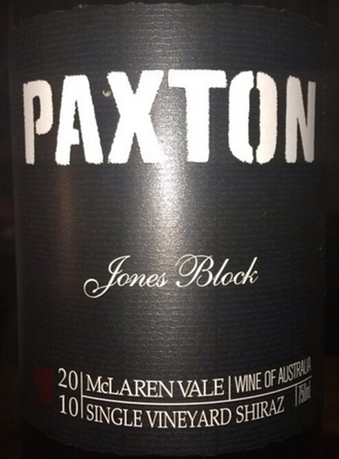 帕克斯顿琼斯园西拉干红Paxton Jones Block Shiraz