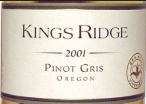 雷克斯国王岭灰皮诺干白Rex Hill Kings Ridge Vineyard Pinot Gris