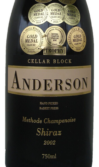 安德森酒窖西拉起泡酒Anderson Winery Cellar Block Sparkling Shiraz