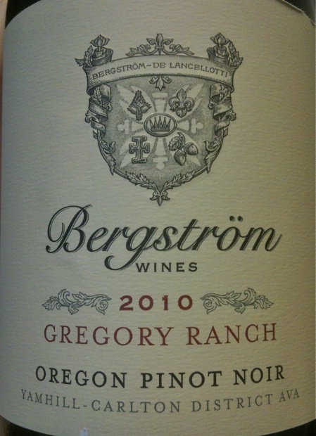 伯格斯多姆格雷戈里牧场园黑皮诺干红Bergstrom Wines Gregory Ranch Pinot Noir