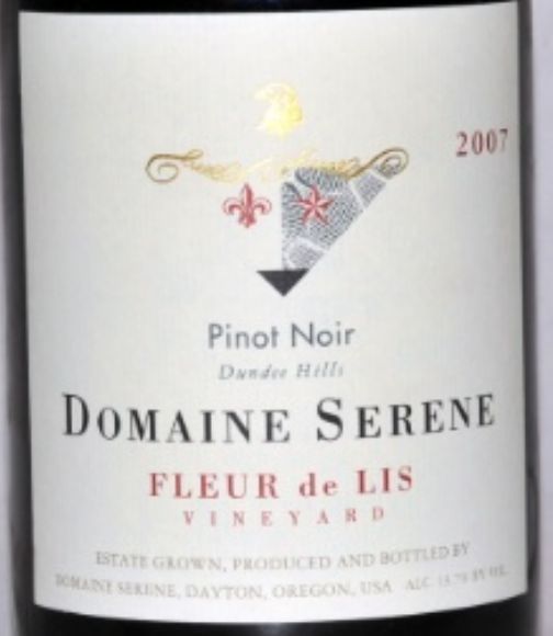 安详芙蓉园黑皮诺干红Domaine Serene Fleur de Lis Vineyard Pinot Noir