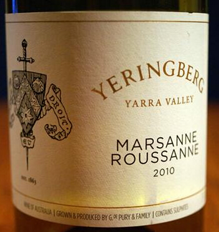 雅伦堡酒庄玛珊偌珊干白Yeringberg Marsanne Roussanne