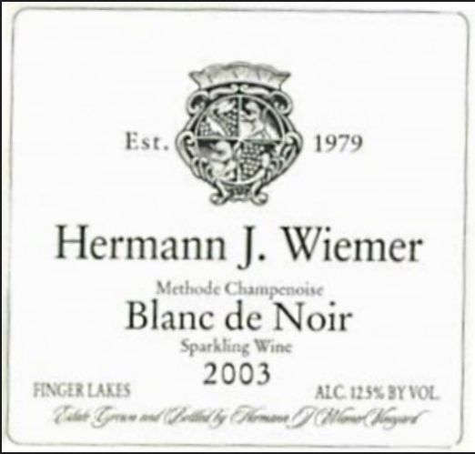 赫尔曼白中黑方式起泡酒Hermann J. Wiemer Blanc de Noir Methode Champenoise