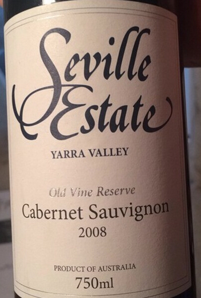 塞维尔酒庄赤霞珠干红Seville Estate Cabernet Sauvignon