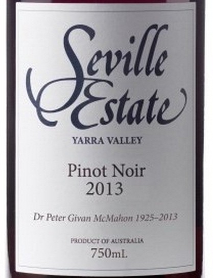 塞维尔酒庄黑皮诺干红Seville Estate Pinot Noir