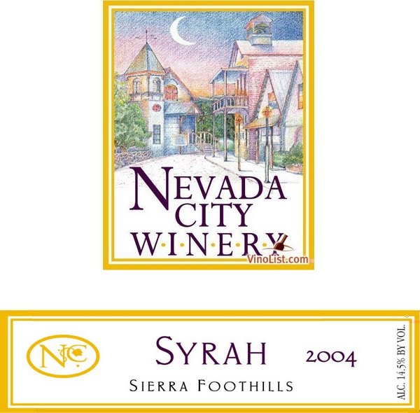 内华达西拉干红Nevada City Winery Syrah