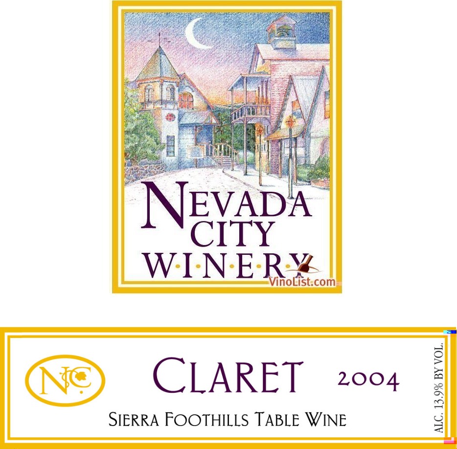 内华达克拉雷干红Nevada City Winery  Claret