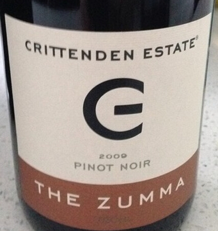 克里坦顿朱马系列黑皮诺干红Crittenden Estate The Zumma Pinot Noir