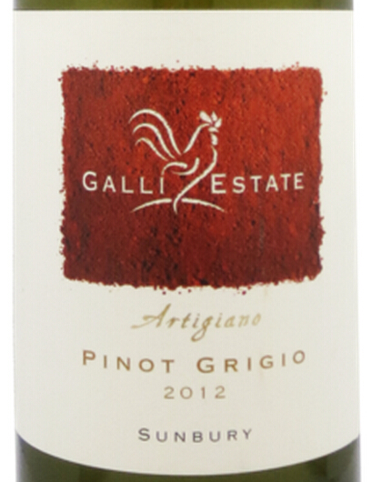 加利阿提基诺灰皮诺干白Galli Estate Artigiano Pinot Grigio