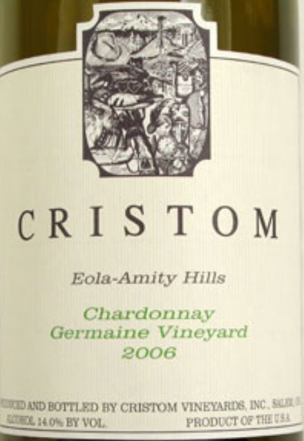 克里斯顿乔迈恩霞多丽干白Cristom Germaine Vineyard Chardonnay