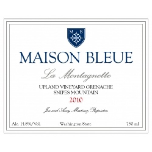 蓝色“小山”高地园歌海娜干红Maison Bleue La Montagnette Upland Vineyard Grenache