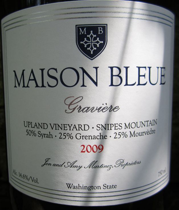 蓝色“砾石坑”高地园GSM混酿干红Maison Bleue Graviere Upland Vineyard GSM