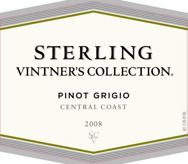 史特林酒商收藏灰皮诺干白Sterling Vineyards Vintner's Collection Pinot Grigio