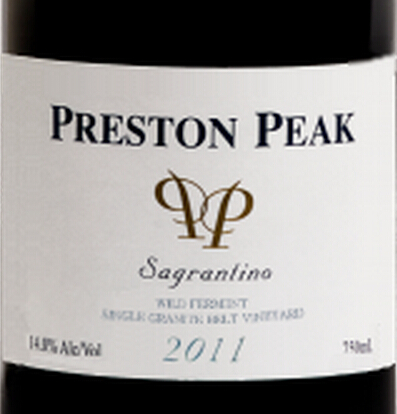 普雷斯顿峰萨格兰蒂诺干红Preston Peak Sagrantino