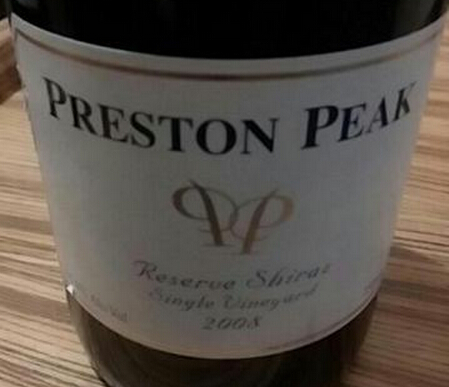 普雷斯顿峰珍藏西拉干红Preston Peak Reserve Shiraz