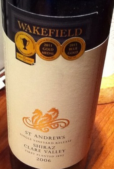 威克菲尔德安德鲁西拉干红Wakefield St. Andrews Shiraz