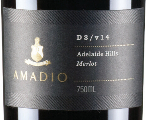 阿马迪奥D3/v14梅洛干红Amadio Wines D3/v14 Merlot