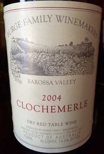 伯格家族克罗齐美干红Burge Family Winemakers Clochemerle Dry Red Table Wine