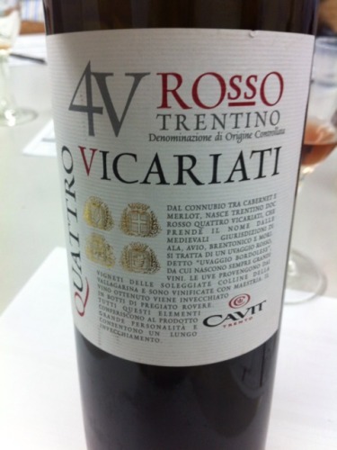 凯味特4V卡特罗维克利雅特特伦提诺干红Cavit 4V Quattro Vicariati Trentino Rosso