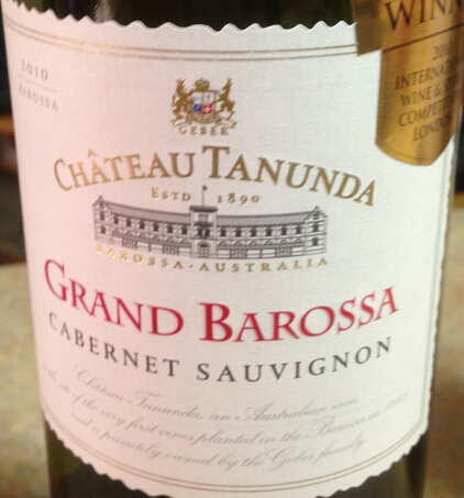 塔奴丹塔顶级巴罗萨赤霞珠干红Chateau Tanunda Grand Barossa Cabernet Sauvignon