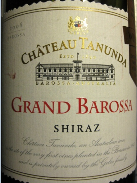 塔奴丹塔顶级巴罗萨西拉干红Chateau Tanunda Grand Barossa Shiraz