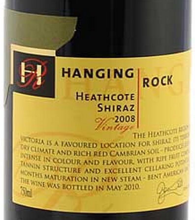 悬岩西斯科特西拉干红Hanging Rock Heathcote Shiraz