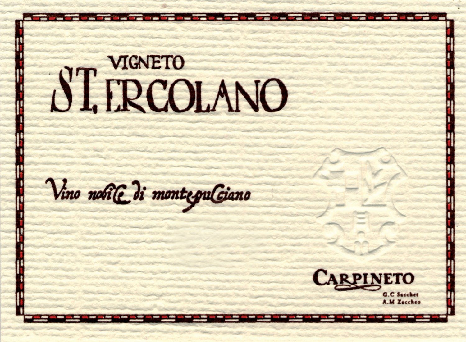 Carpineto Vino Nobile di Montepulciano Vigneto St.-Ercolano