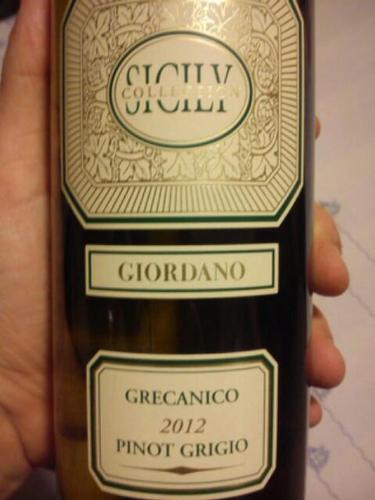 乔丹诺格来卡尼科-灰皮诺干白Giordano Grecanico-Pinot Grigio